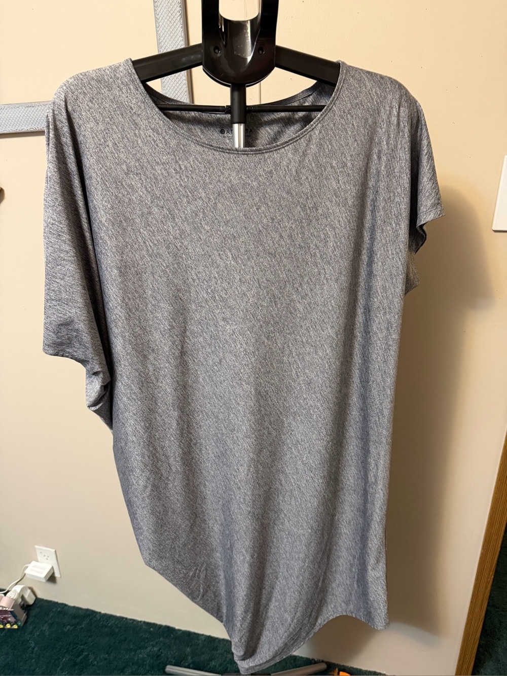 Athleta Sunlover Hilo Asymmetrical UPF Dress Heather Gray Size S
